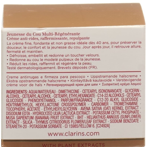 Clarins Multi Reg Jeunesse Cou 50ml buy online