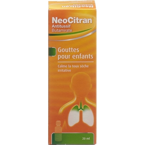 NeoCitran cough suppressant drops 5mg / ml 20ml child Tropffl buy online