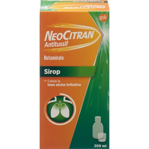 NeoCitran cough suppressants syrup 15 mg / 10 ml 200 ml Glasfl buy online