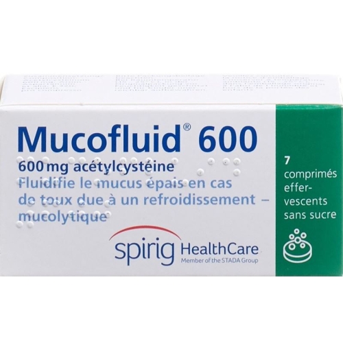 Mucofluid 600 mg 7 effervescent tablets buy online