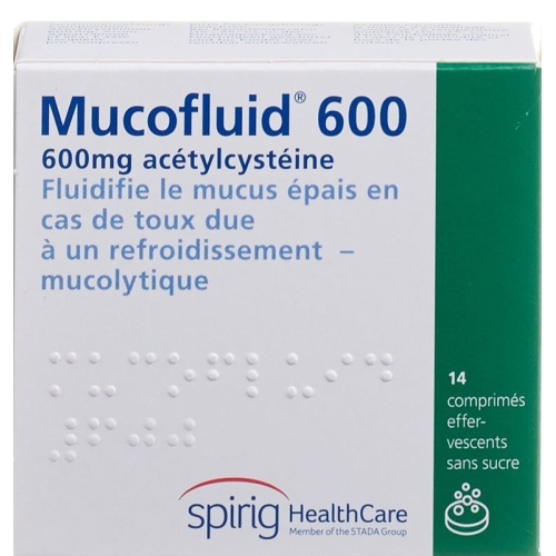 Mucofluid Brausetable 600 mg Ds 14 pcs buy online