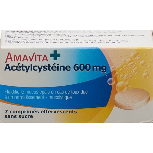 Amavita Acetylcystein Brausetabletten 600mg 7 Stück buy online