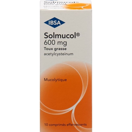 Solmucol Cold Cough 600 mg 10 effervescent tablets buy online