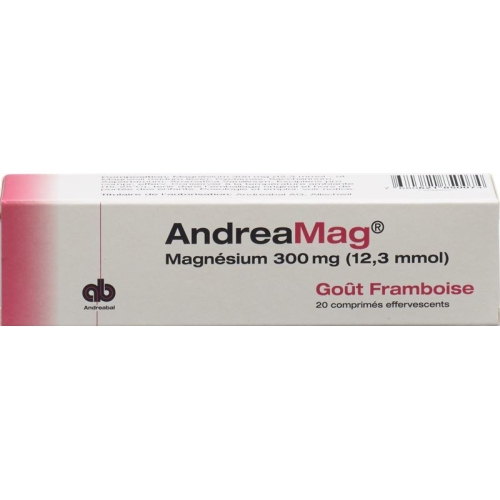 Andreamag Brausetabl 300 mg with raspberry flavor 20 pcs buy online