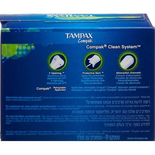 Tampax Tampons Compak Super 22 pieces buy online