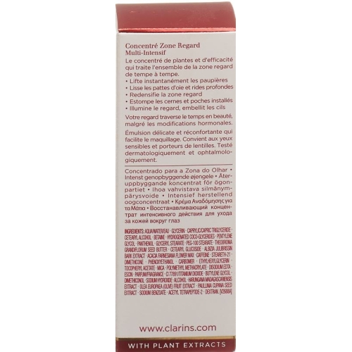 Clarins Multi Intens Concentre Zone Regard 15ml buy online