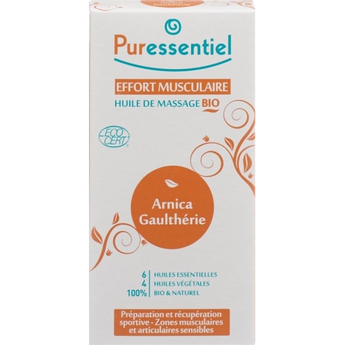 Puressentiel Bio Massage Oil for strained muscle Arnica oil of wintergreen; Fl 100 ml buy online