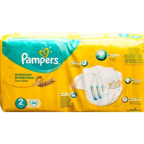 Pampers Premium Protection New Baby Gr2 4-8kg Mini Economy Pack 54 pcs buy online