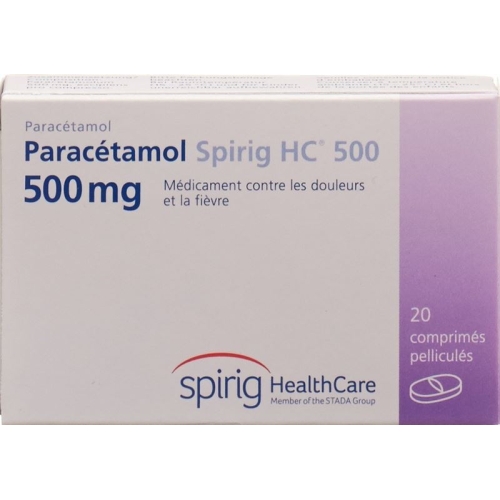 Paracetamol Spirig HC Filmtabl 500 mg 20 pieces buy online