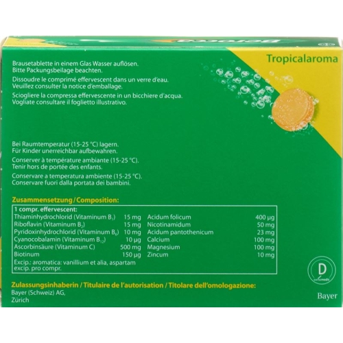 Berocca Brausetabl Tropical aroma 45 pcs buy online