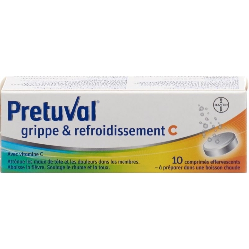 Pretuval flu and cold Brausetabl C 10 pcs buy online