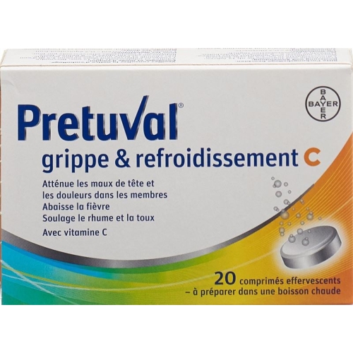 Pretuval flu and cold Brausetabl C 20 pcs buy online