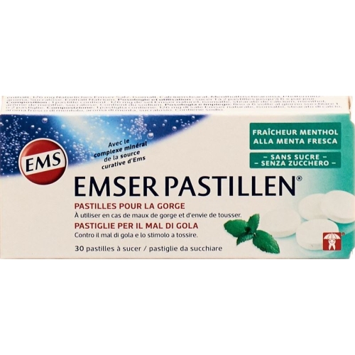 Emser sugar-free with menthol 30 pastilles buy online