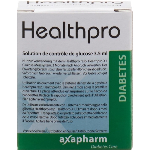 Healthpro Axapharm control solution normal Fl 3.5 ml buy online