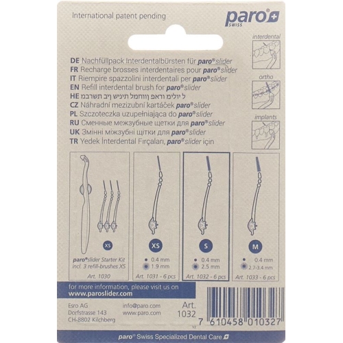 Paro Slider Refill-Brushes S 6 Stück buy online