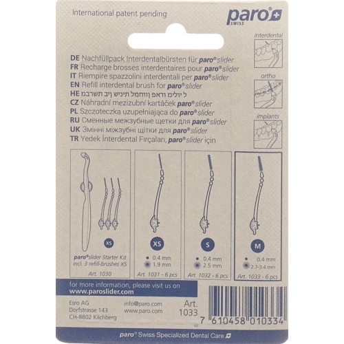 Paro Slider Refill-Brushes M 6 Stück buy online