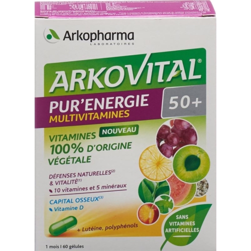 Arkovital Pur'Energie 50+ Multivitamine Kapseln Dose 60 Stück buy online