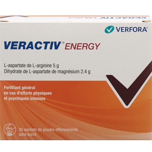 Veractiv Energy Brause Pulver Beutel 20 Stück buy online