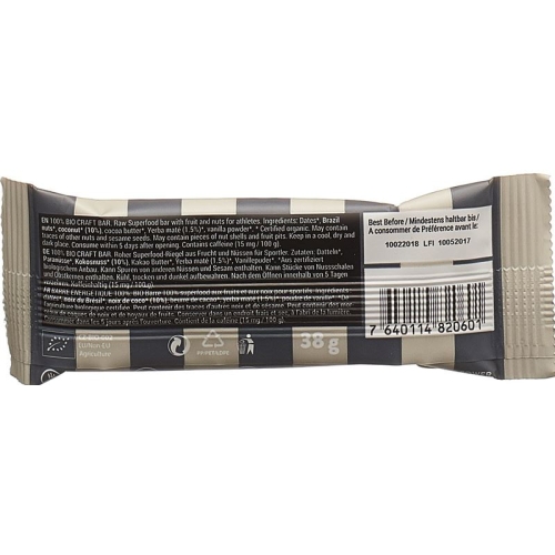 Peak Punk Bio Craft Bar Coconut & Mate 38g buy online