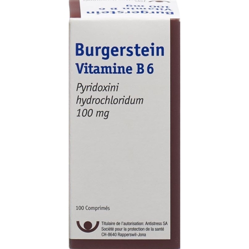 Burgerstein Vitamin B6 tablets 100 mg Ds 100 pieces buy online