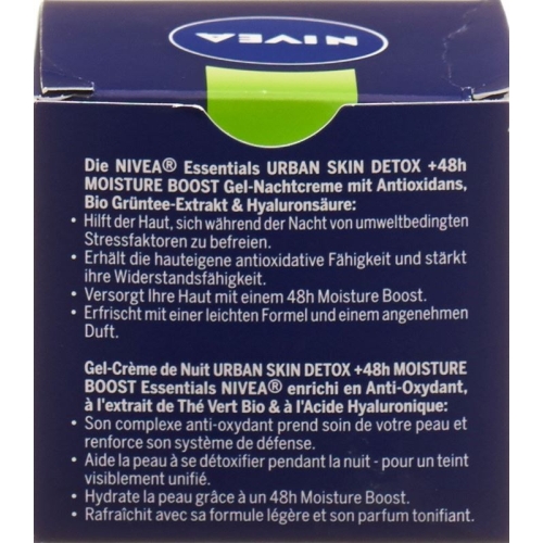 Nivea Urban Skin Detox Gel-Nachtcreme 50ml buy online