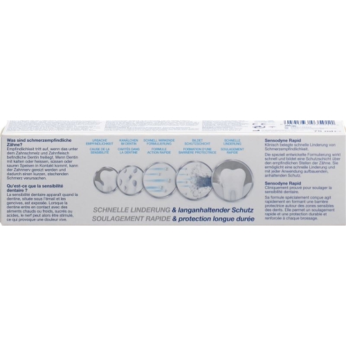 Sensodyne Rapid Whitening Toothpaste Tube 75ml buy online