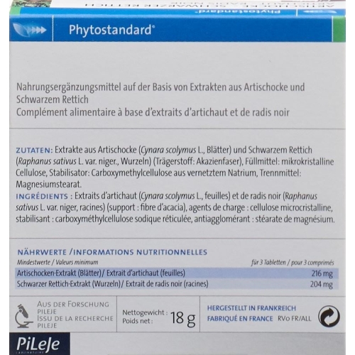 Phytostandard Artischocke-Schw Rettic Tabletten 30 Stück buy online