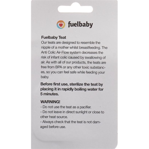 Fuelbaby Teats 6+ Months buy online