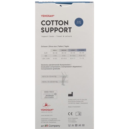 Venosan Cotton A-d Support Socks S Jeans 1 Paar buy online