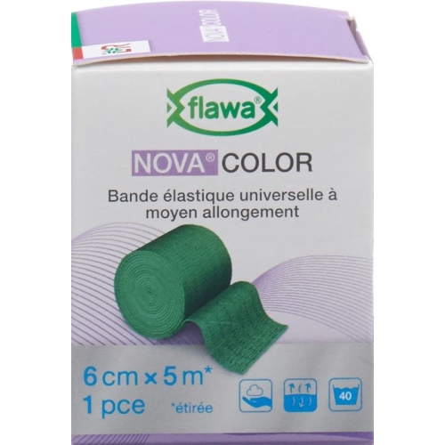 Flawa Nova Color Universalbinde 6cmx5m Grün buy online