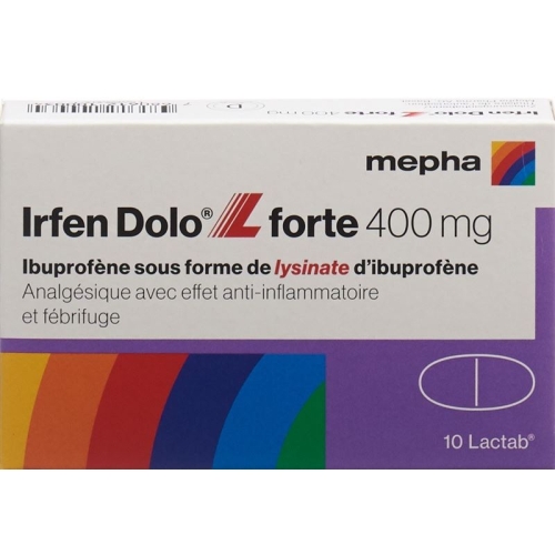 Irfen Dolo L Forte Lactab 400mg 10 Stück buy online