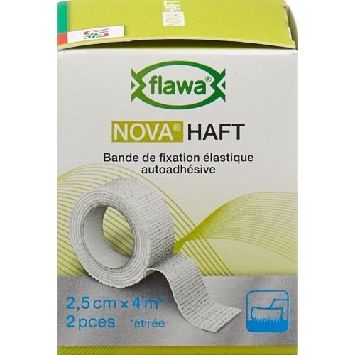 Flawa Nova Haft Cohesive Gauze Bandage 2.5cmx4m 2 Pieces buy online