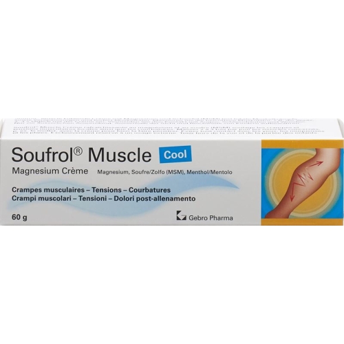 Soufrol Muscle Magnesium Cream Cool Tube 60g buy online