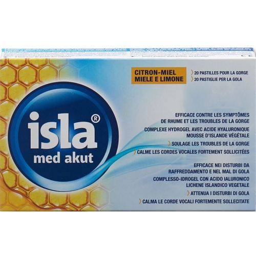 Isla Med acute lozenges citrus honey 20 pieces buy online