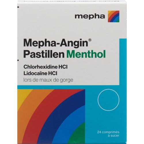 Mepha Angin lozenges Menthol 24 pcs buy online