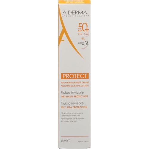 A-derma Protect Fluide Invisible SPF 50+ 40ml buy online