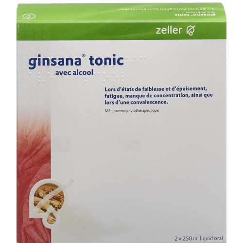 Ginsana Tonic mit Alkohol 2 Flasche 250ml buy online