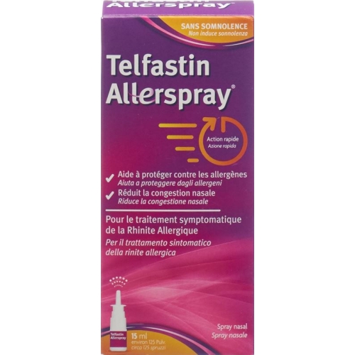 Telfastin Allerspray Nasal Spray bottle 15ml buy online