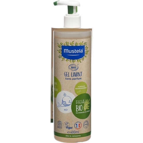 Mustela Waschgel Haare und Körper Bio 400ml buy online