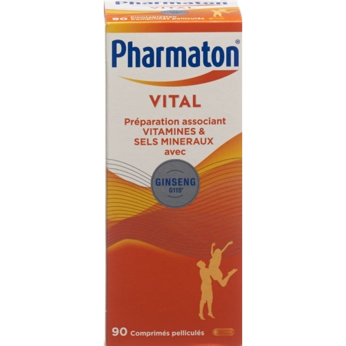 Pharmaton Vital Filmtabletten Glasflasche 90 Stück buy online