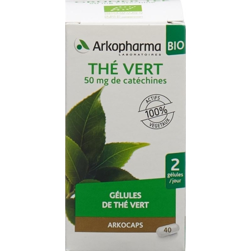 Arkocaps Grüntee Kapseln Bio Dose 40 Stück buy online