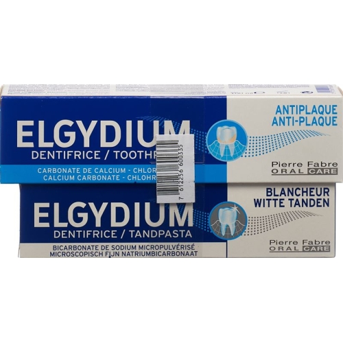 Elgydium Anti-plaq+weis Zaehne Zahnpasta Duo 2 Stück buy online