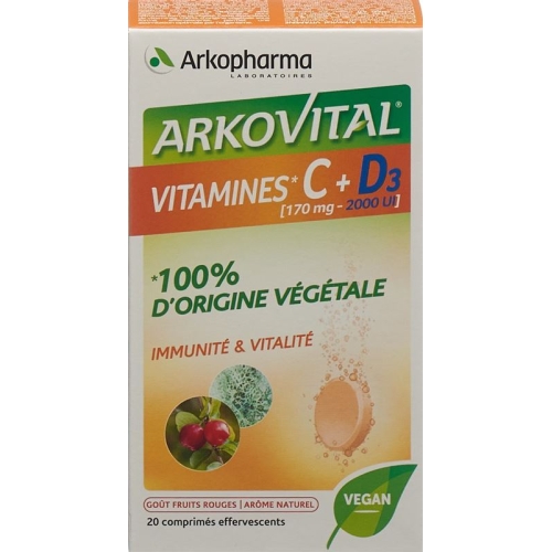 Arkovital Vitamin C + D3 Brausetabletten 20 Stück buy online