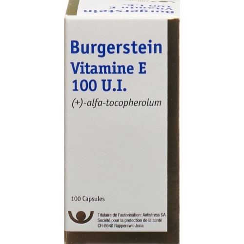 Burgerstein Vitamin E 100 I.E. 100 Kapseln buy online