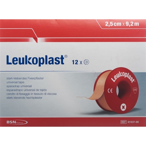 Leukoplast Sticking plaster 9.2mx2.5cm skin coloured 12 pieces buy online