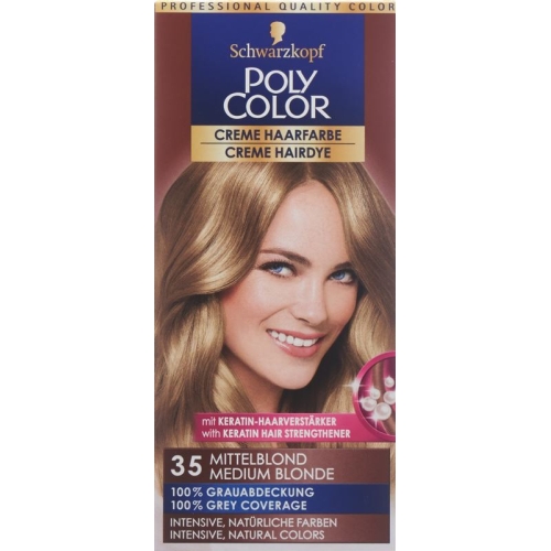 Polycolor Creme Haarfarbe 35 Mittelblond 90ml buy online