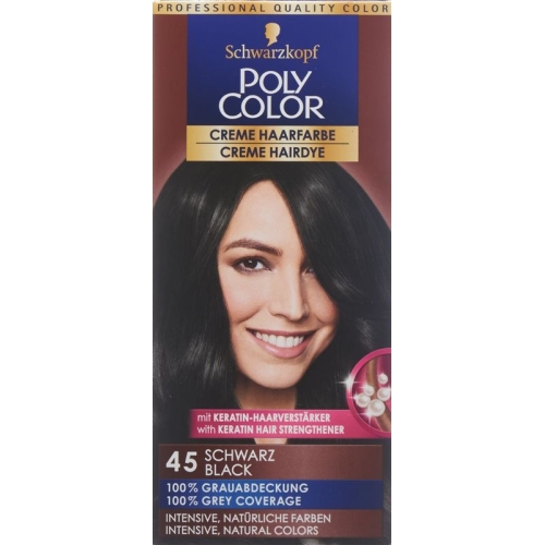 Polycolor Creme Haarfarbe 45 Schwarz 90ml buy online