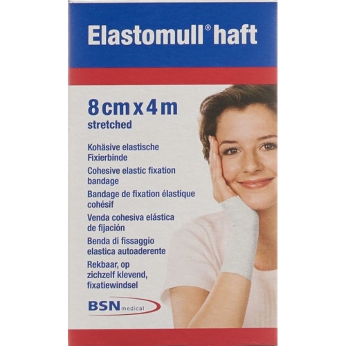 Elastomull Haft Gazebinde Weiss 4mx8cm Rolle buy online