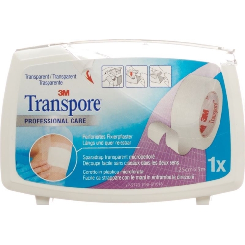 3M Transpore Fixierpflaster 12.5mm x 5m transparent buy online