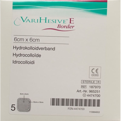 VariHesive E Border Hydrokolloidverband 6x6 / 10x10cm 5 Stück buy online